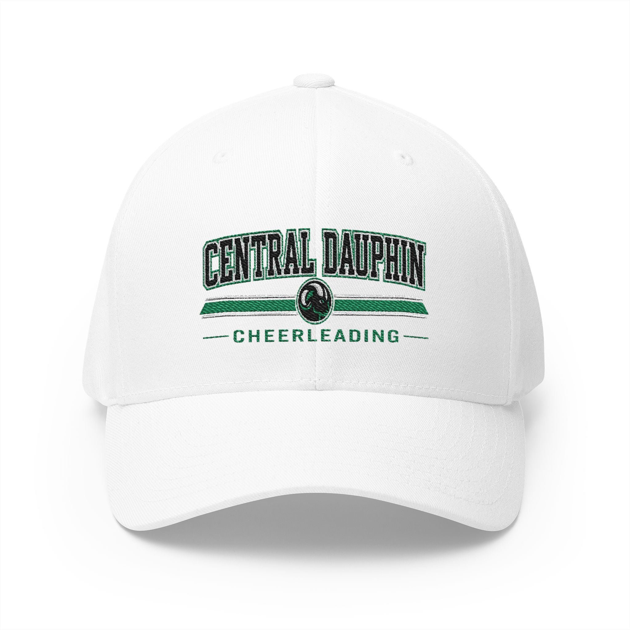Fitted Rams Cheerleading Embroidered Cap