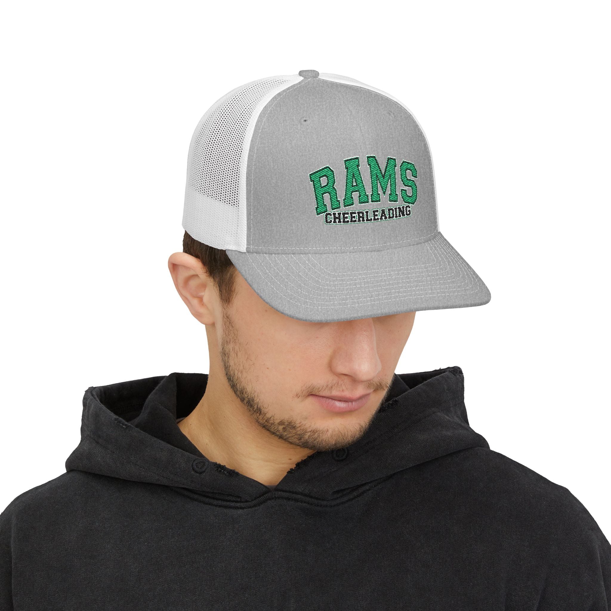 Cheer Dad Trucker Cap — Vintage Script Snapback Hat