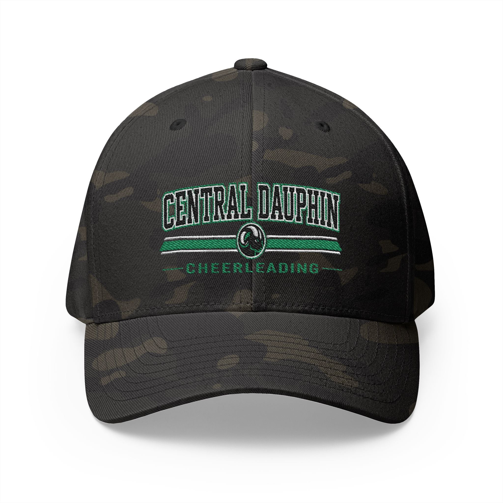 Fitted Rams Cheerleading Embroidered Cap