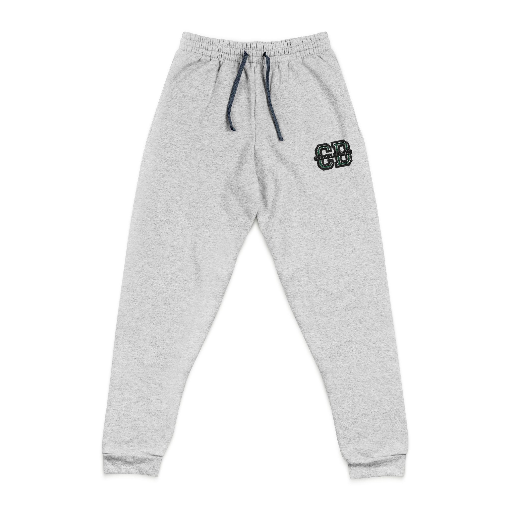 Copy of Copy of Embroidered Grey Joggers with Minimal Chest Logo — Cozy Everyday Sweatpants