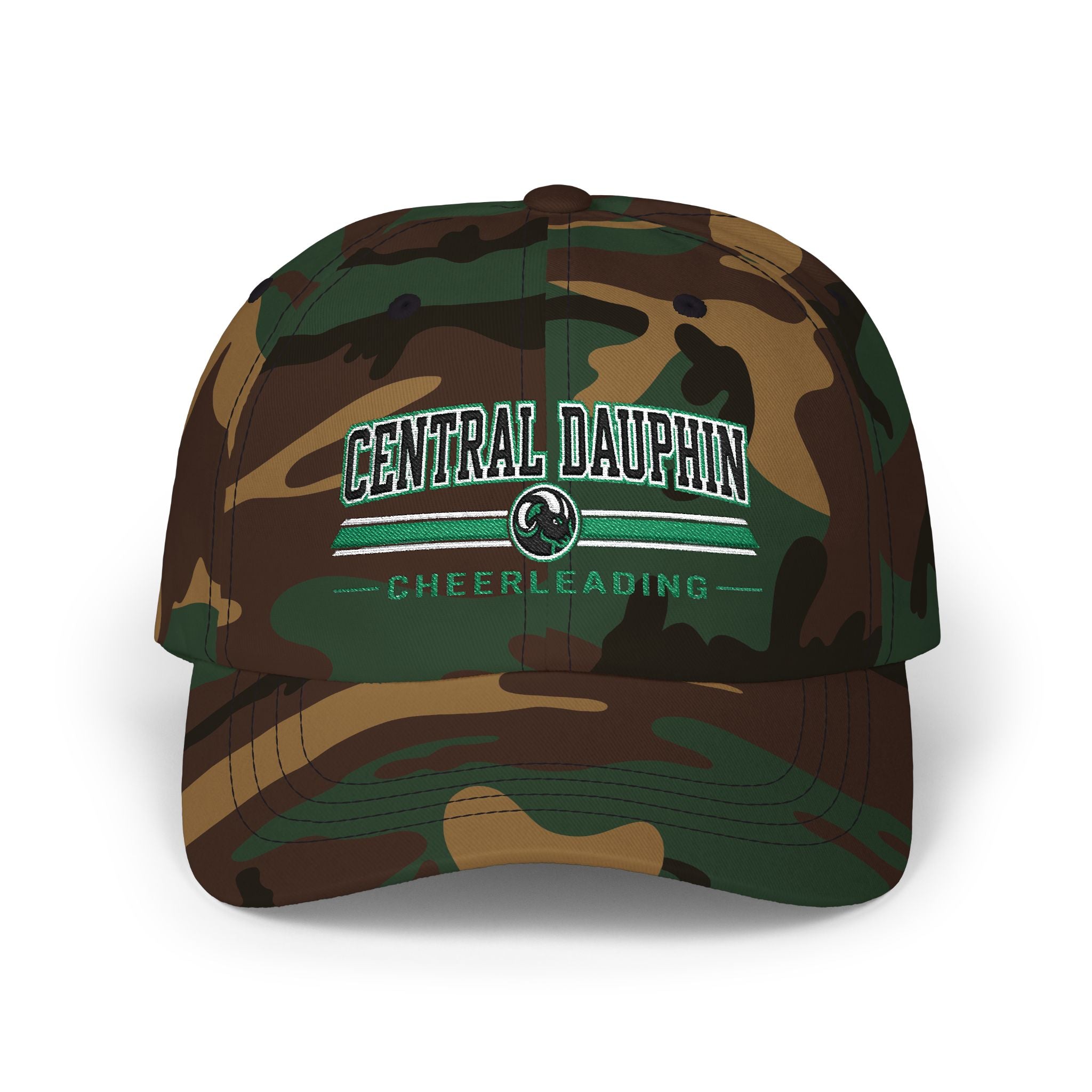 Central Dauphin Cheerleading Classic Dad Cap — Embroidered School Baseball Hat