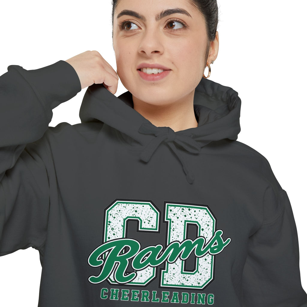 Copy of Cheerleading CD Varsity Hoodie – Retro Green Ram Mascot