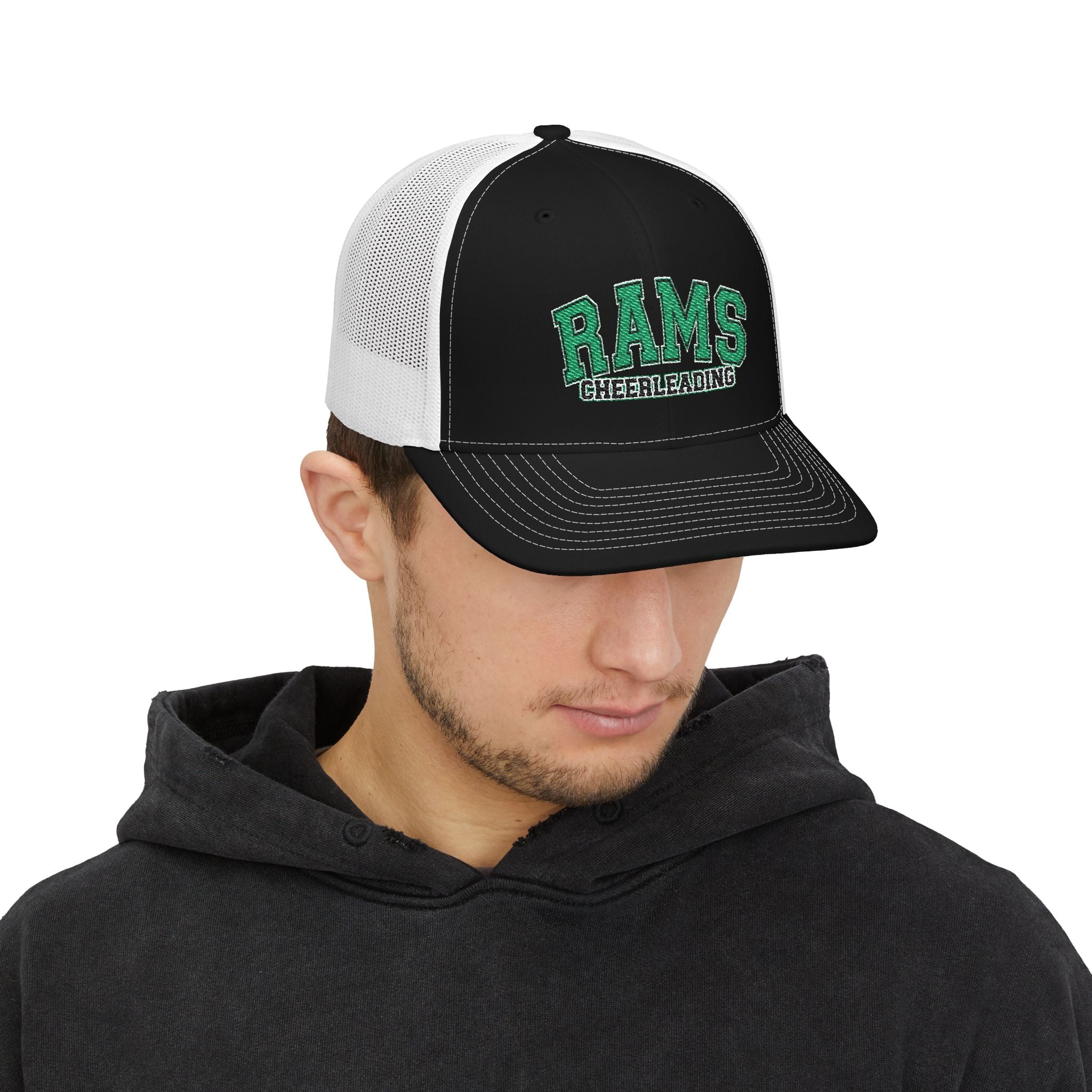 Cheer Dad Trucker Cap — Vintage Script Snapback Hat