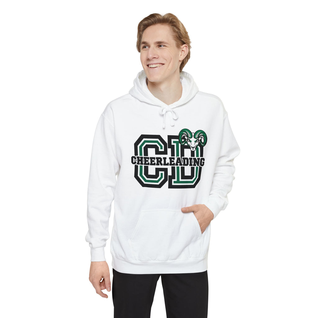 Copy of Cheerleading CD Varsity Hoodie – Retro Green Ram Mascot