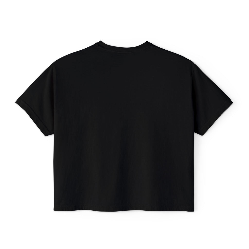 Rams Cheerleading Women's Boxy Tee — Vintage Megaphone Cheer Shirt