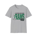 Central Dauphin Rams Cheer T-Shirt — School Spirit Tee with Megaphone & Pom Poms