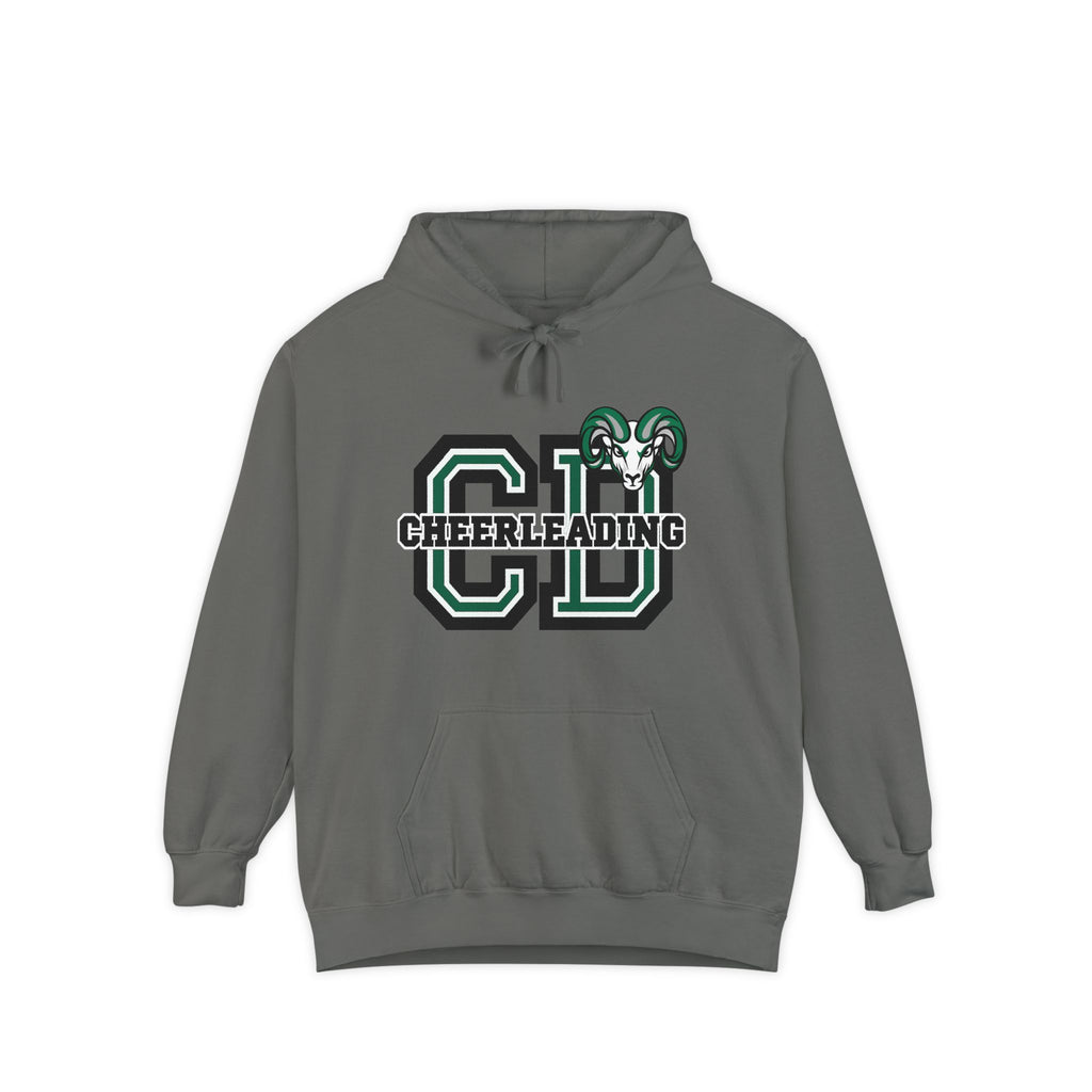 Copy of Cheerleading CD Varsity Hoodie – Retro Green Ram Mascot