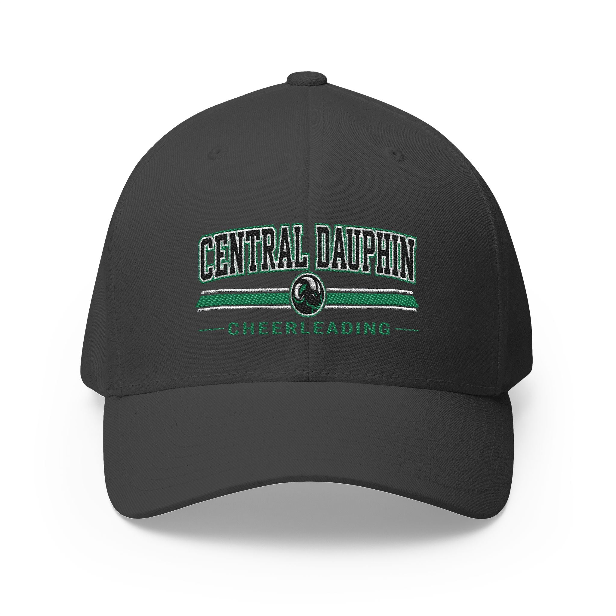 Fitted Rams Cheerleading Embroidered Cap