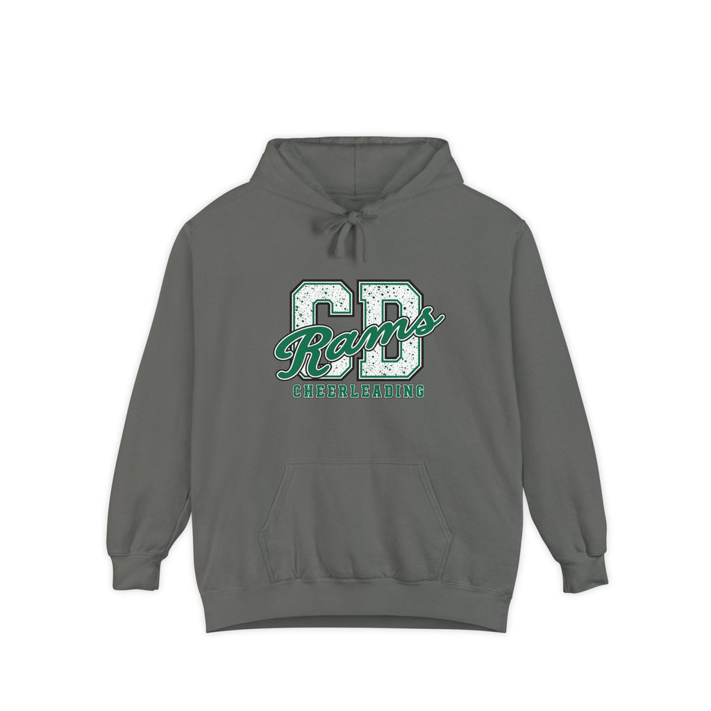 Copy of Cheerleading CD Varsity Hoodie – Retro Green Ram Mascot
