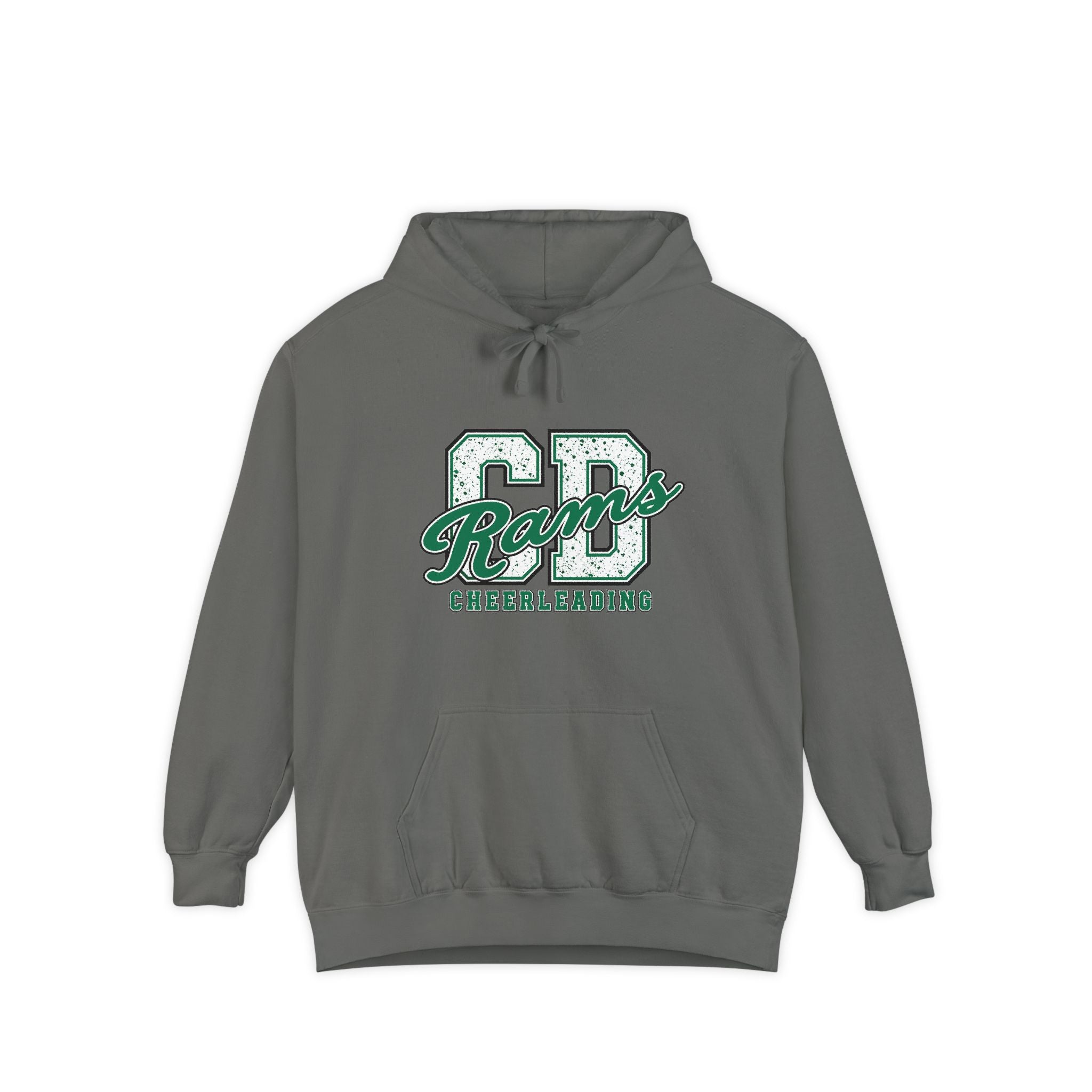 Copy of Cheerleading CD Varsity Hoodie – Retro Green Ram Mascot