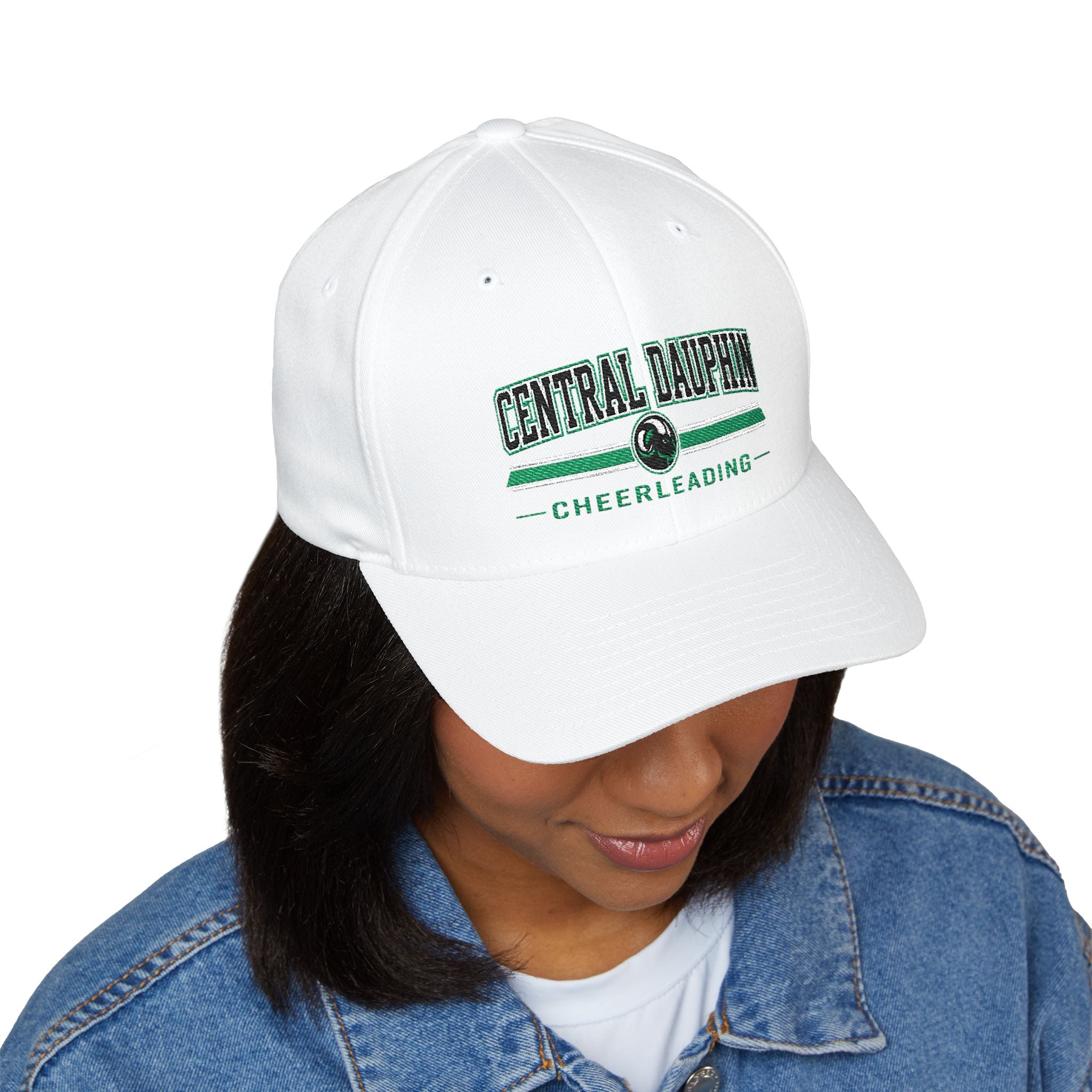 Fitted Rams Cheerleading Embroidered Cap